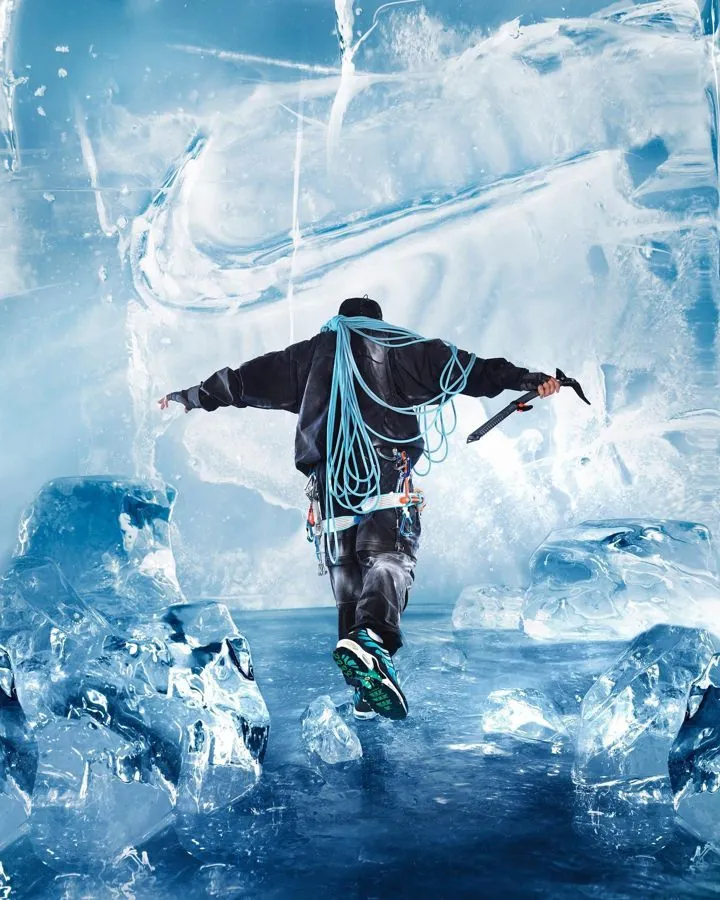 Inoxtag pour Nike, Road to Everest : shooting dans la glace au Studio 258